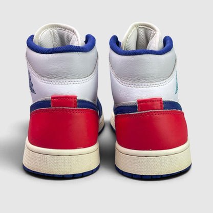 Nike Air Jordan 1 Mid Rare Air, buty sportowe męskie w bardzo dobrym stanie rozmiar 45, widok z tyłu