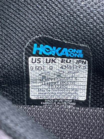 Hoka Speedgoat 6, trekkingi męskie nowe rozmiar 43 1/3, etykieta z kodem modelu 117791BKSTR