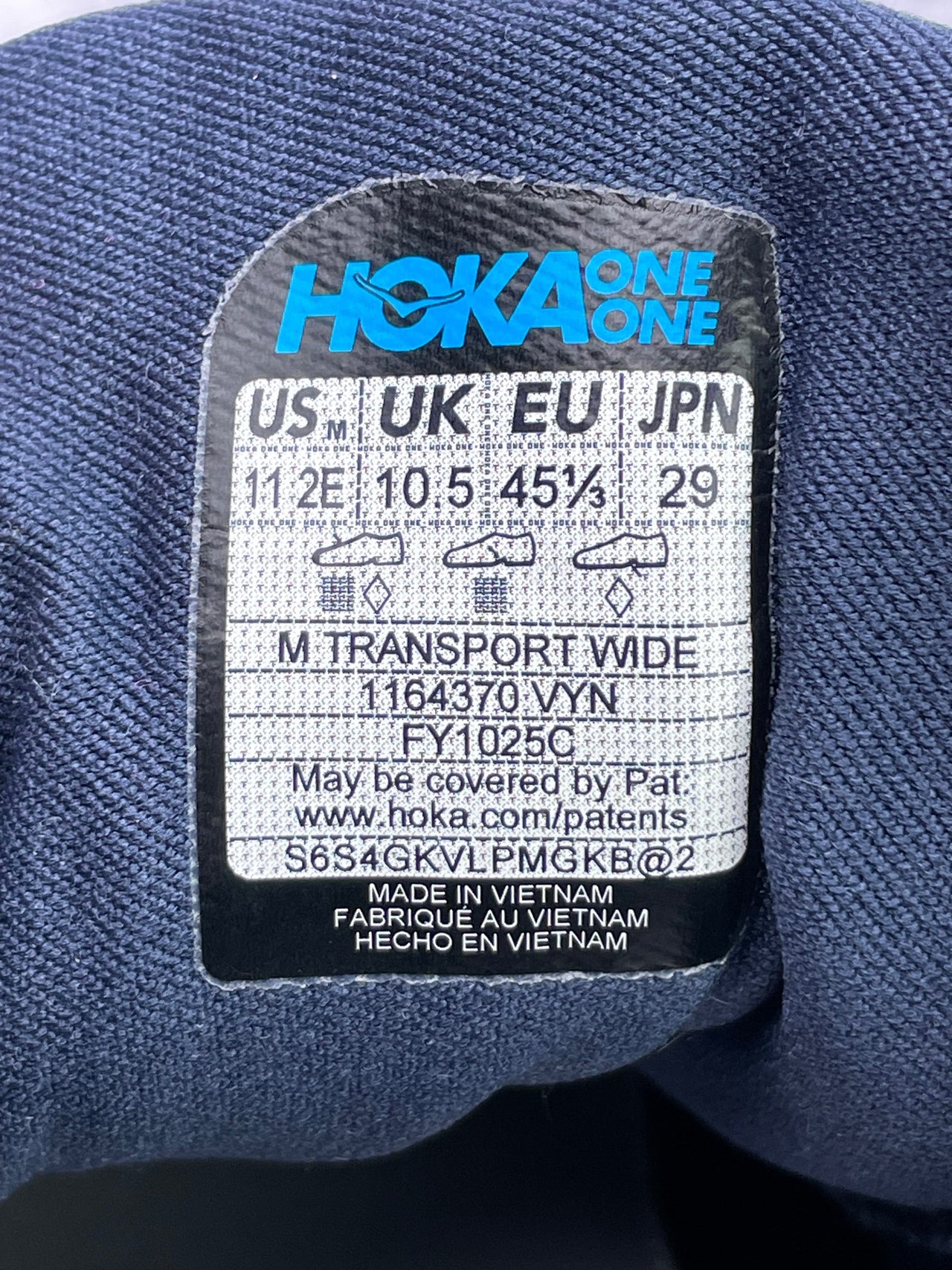 Hoka Transport Wide, trekkingi męskie nowe rozmiar 45 1/3, etykieta z kodem modelu 1164370VYN