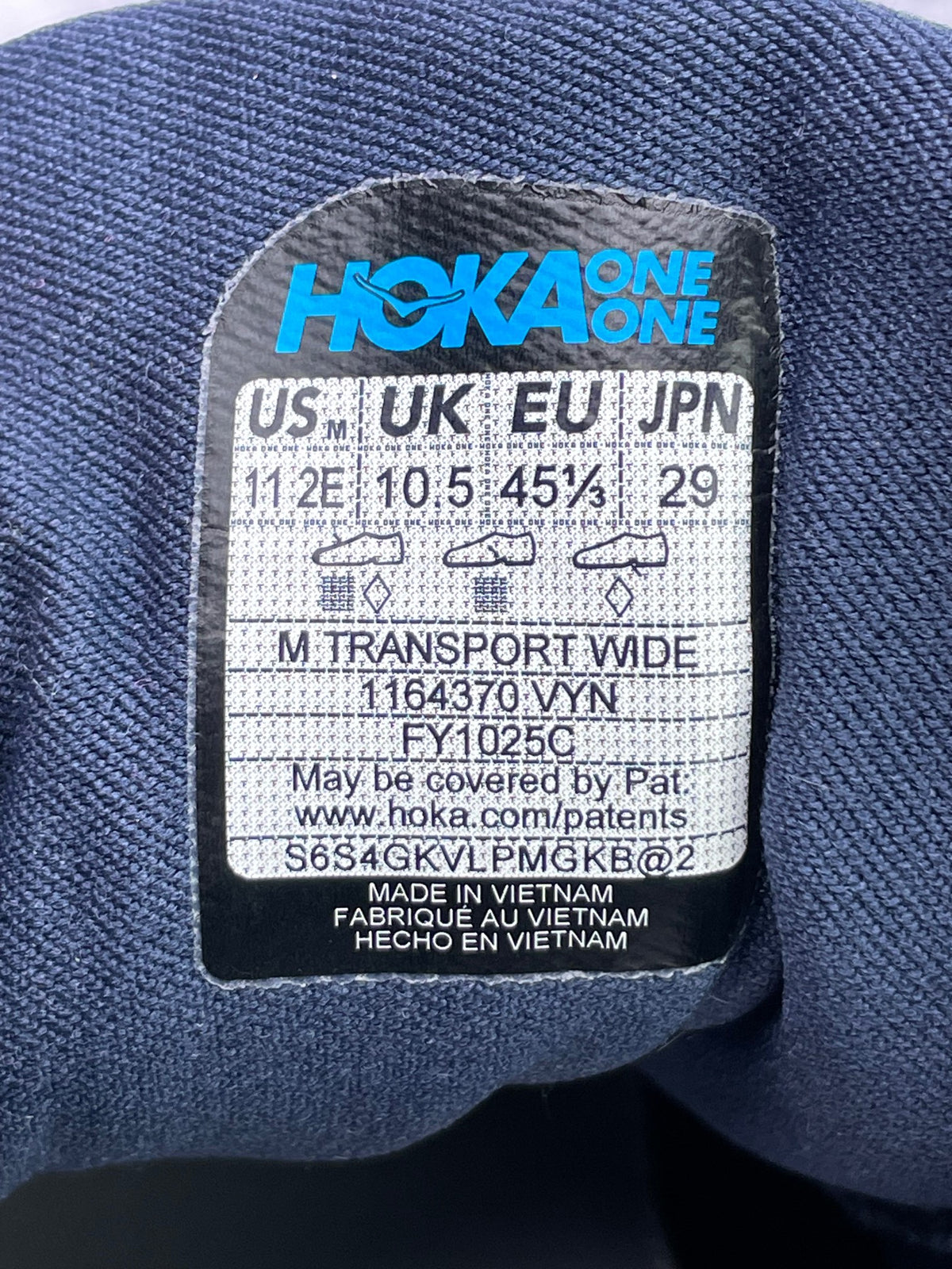 Hoka Transport Wide, trekkingi męskie nowe rozmiar 45 1/3, etykieta z kodem modelu 1164370VYN