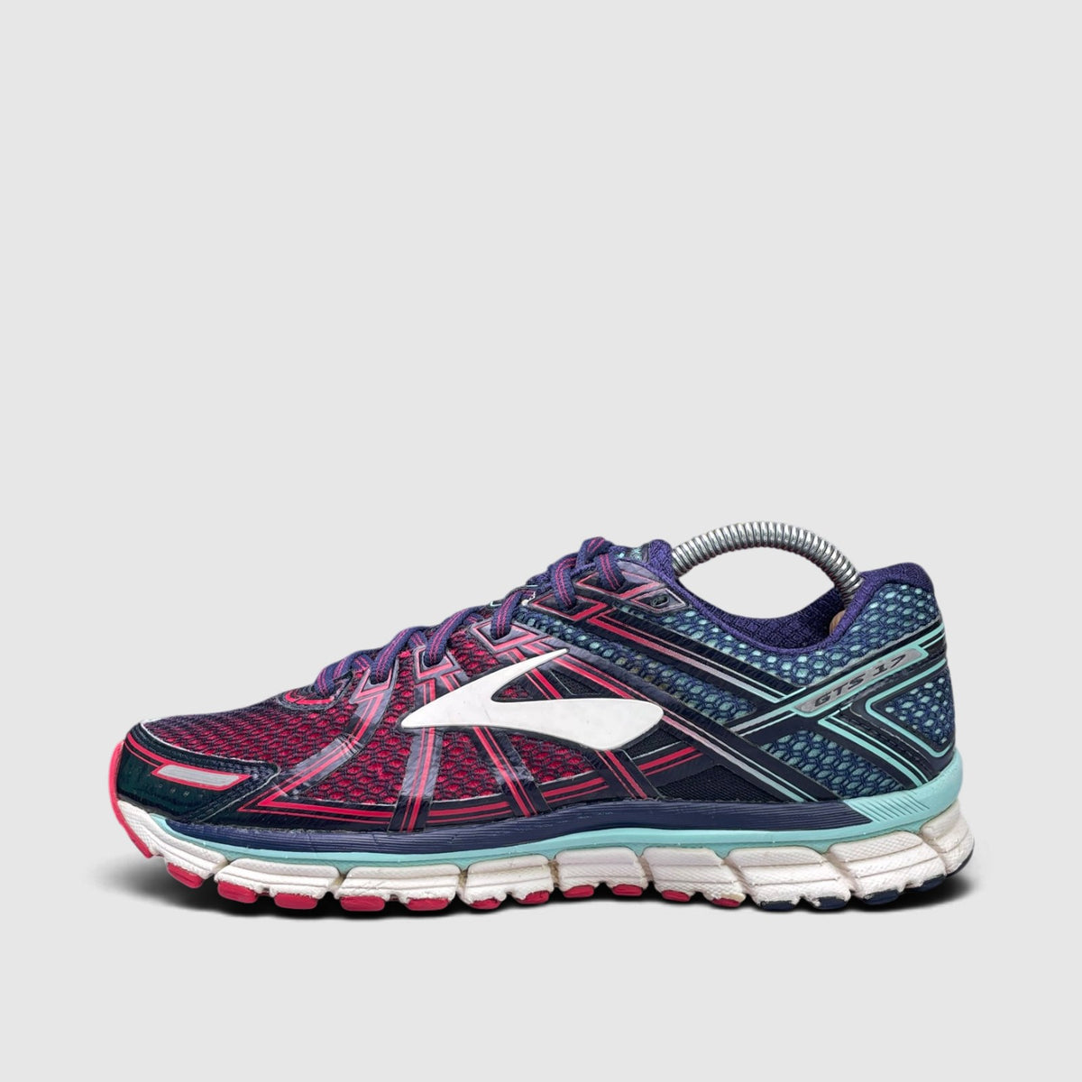 Brooks Running Shoe, buty sportowe damskie w bardzo dobrym stanie rozmiar 42.5, boczny profil, lewa strona