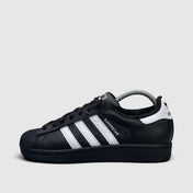Adidas Superstar II Black White, buty sportowe damskie w bardzo dobrym stanie rozmiar 40, boczny profil, lewa strona