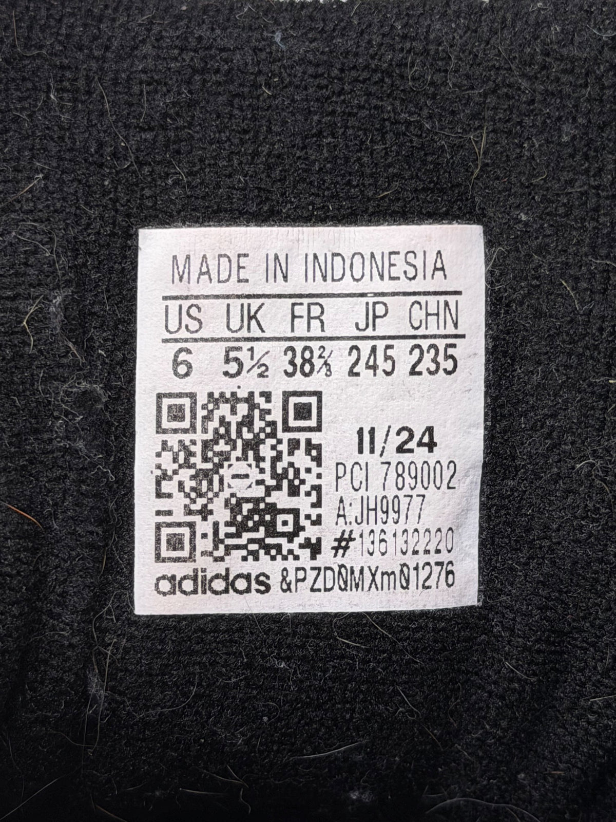 Adidas Superstar II Black White, buty sportowe damskie w bardzo dobrym stanie rozmiar 38 2/3, etykieta z kodem modelu JH9977