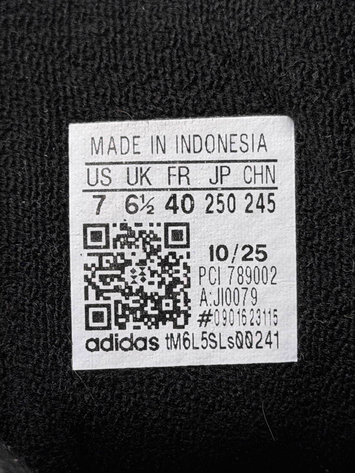 Adidas Superstar II Black White, buty sportowe damskie w bardzo dobrym stanie rozmiar 40, etykieta z kodem modelu JI0079