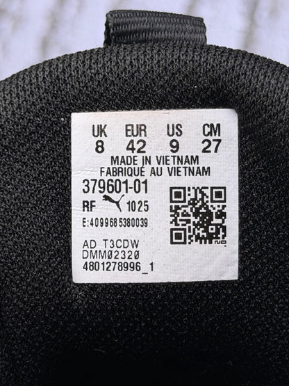 Puma Voltaic Evo Black, buty sportowe męskie w bardzo dobrym stanie rozmiar 42, etykieta z kodem modelu 379601-01
