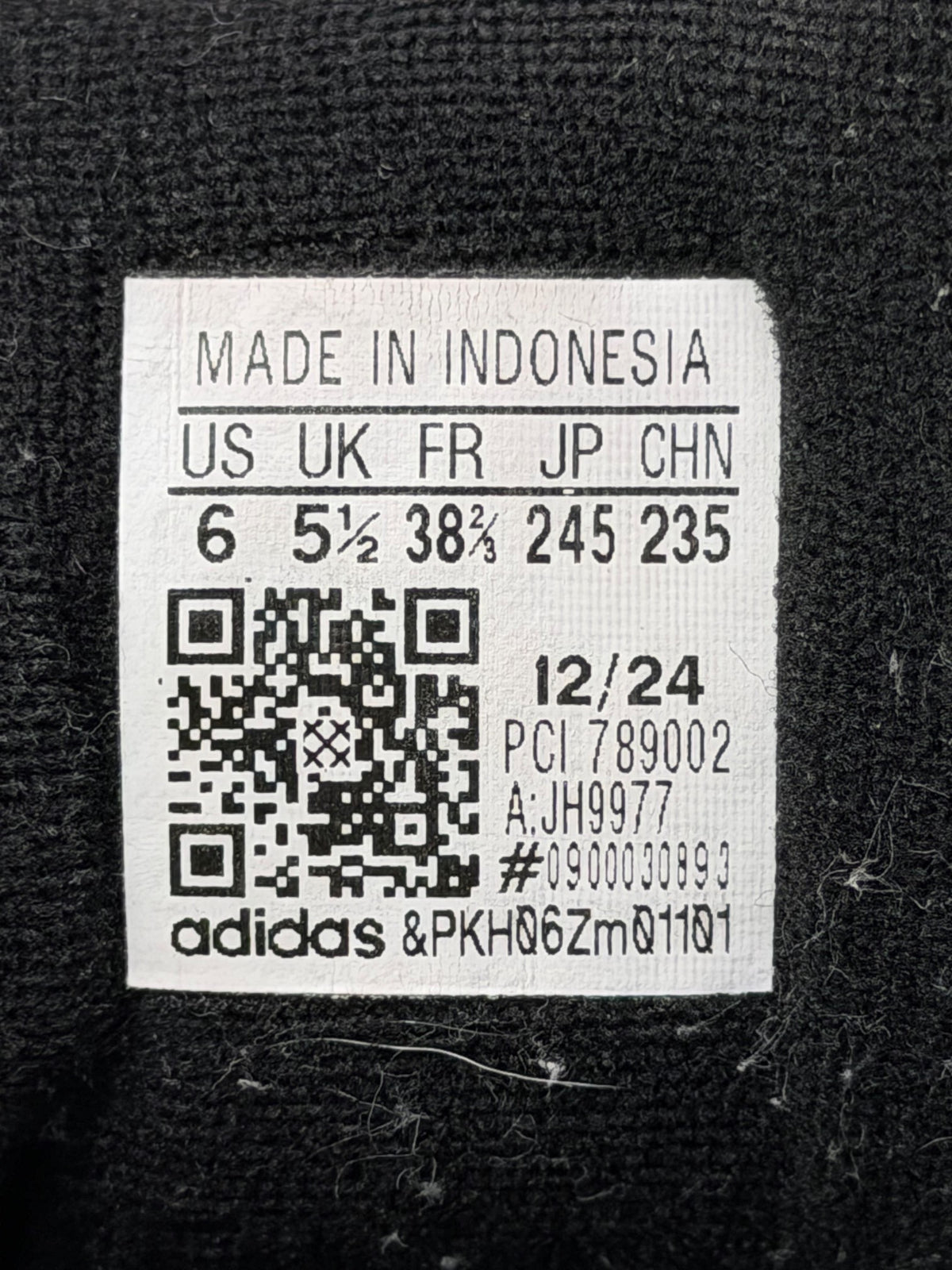 Adidas Superstar II Black White, buty sportowe damskie w bardzo dobrym stanie rozmiar 38 2/3, etykieta z kodem modelu JH9977