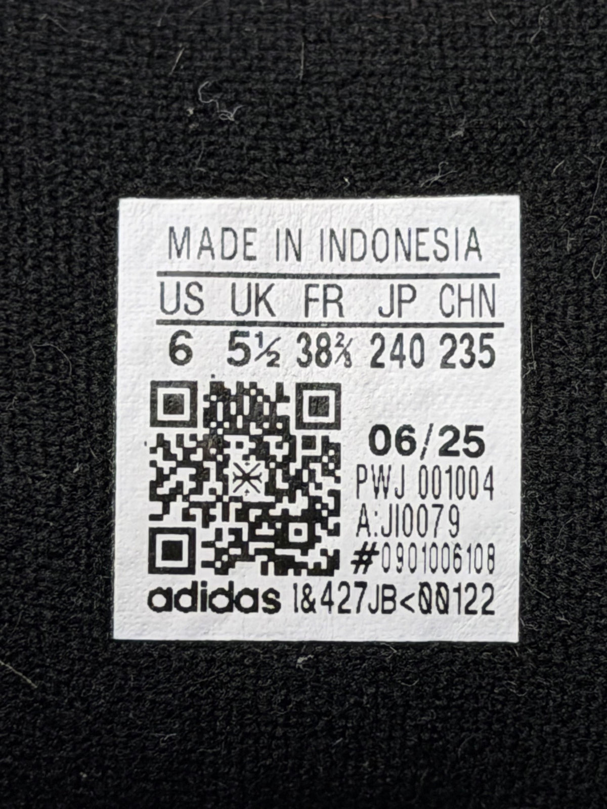 Adidas Superstar II Black White, buty sportowe damskie w bardzo dobrym stanie rozmiar 38 2/3, etykieta z kodem modelu JI0079