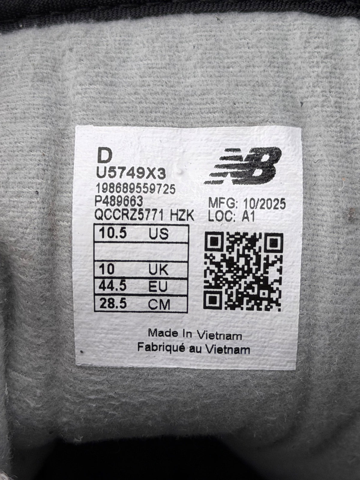New Balance 574, buty sportowe męskie w bardzo dobrym stanie rozmiar 44.5, etykieta z kodem modelu U5479X3