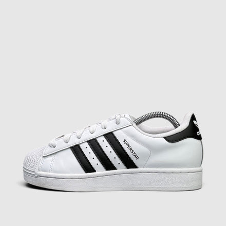 Adidas Superstar II Cloud White Black, buty sportowe damskie w bardzo dobrym stanie rozmiar 37 1/3, boczny profil, lewa strona