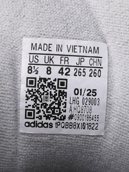 Adidas Campus Black White Gum, buty sportowe męskie w bardzo dobrym stanie rozmiar 42, etykieta z kodem modelu HQ8708
