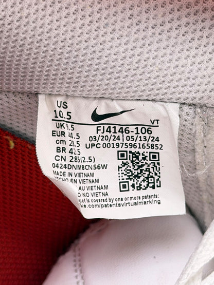 Nike Air Force 1 '07 Low Dragon Red, buty sportowe męskie w bardzo dobrym stanie rozmiar 44.5, etykieta z kodem modelu FJ4146-106