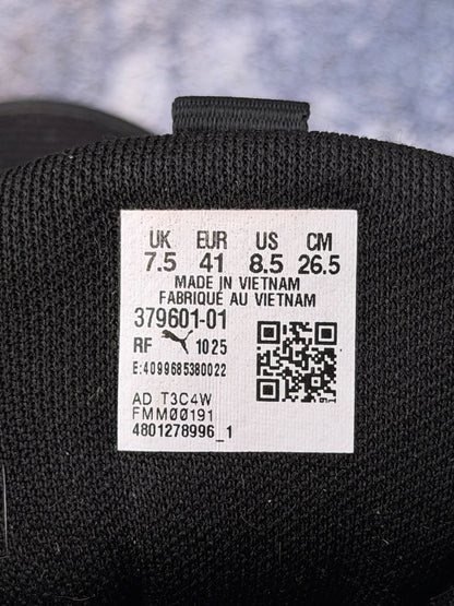 Puma Voltaic Evo Black, buty sportowe męskie w bardzo dobrym stanie rozmiar 41, etykieta z kodem modelu 379601-01