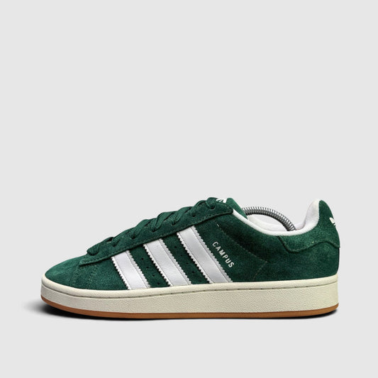 Adidas Campus 00s Dark Green Gum, buty sportowe męskie w bardzo dobrym stanie rozmiar 44, boczny profil, lewa strona