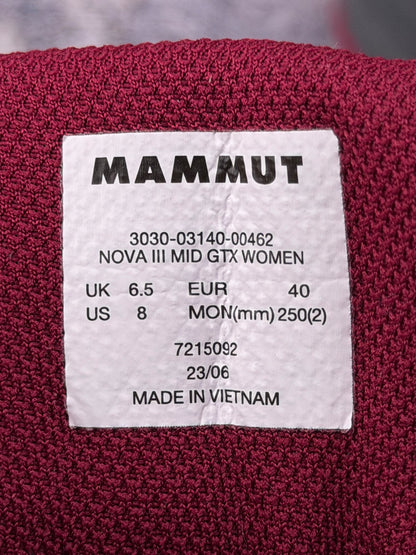 Mammut Mamut Nova III Mid Gore-Tex, śniegowce damskie w bardzo dobrym stanie rozmiar 40, etykieta z kodem modelu 3030-03140-00462