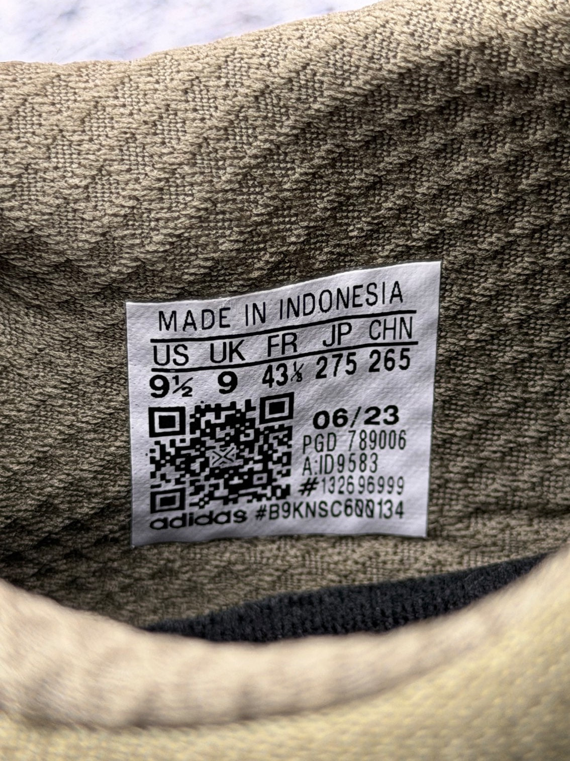 Adidas X_PLRBOOST Olive Strata, buty sportowe męskie nowe rozmiar 43 1/3, etykieta z kodem modelu ID9583