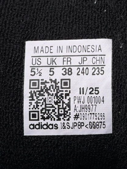 Adidas Superstar II Black White, buty sportowe damskie w bardzo dobrym stanie rozmiar 38, etykieta z kodem modelu JH9977
