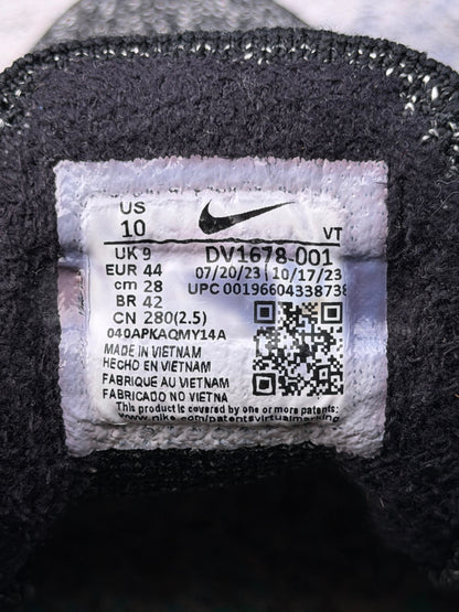 Nike Air VaporMax 2023 Flyknit Oreo, buty sportowe męskie w bardzo dobrym stanie rozmiar 44, etykieta z kodem modelu DV1678-001
