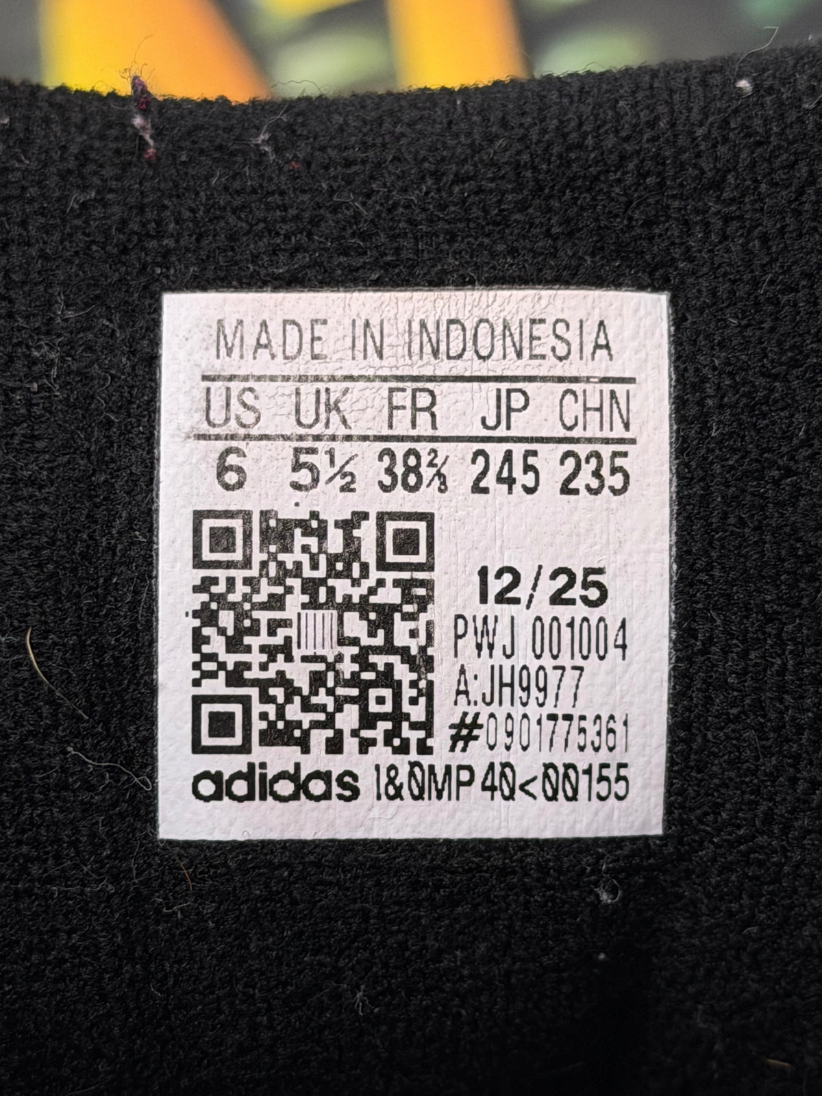 Adidas Superstar II Black White, buty sportowe damskie w bardzo dobrym stanie rozmiar 38 2/3, etykieta z kodem modelu JH9977