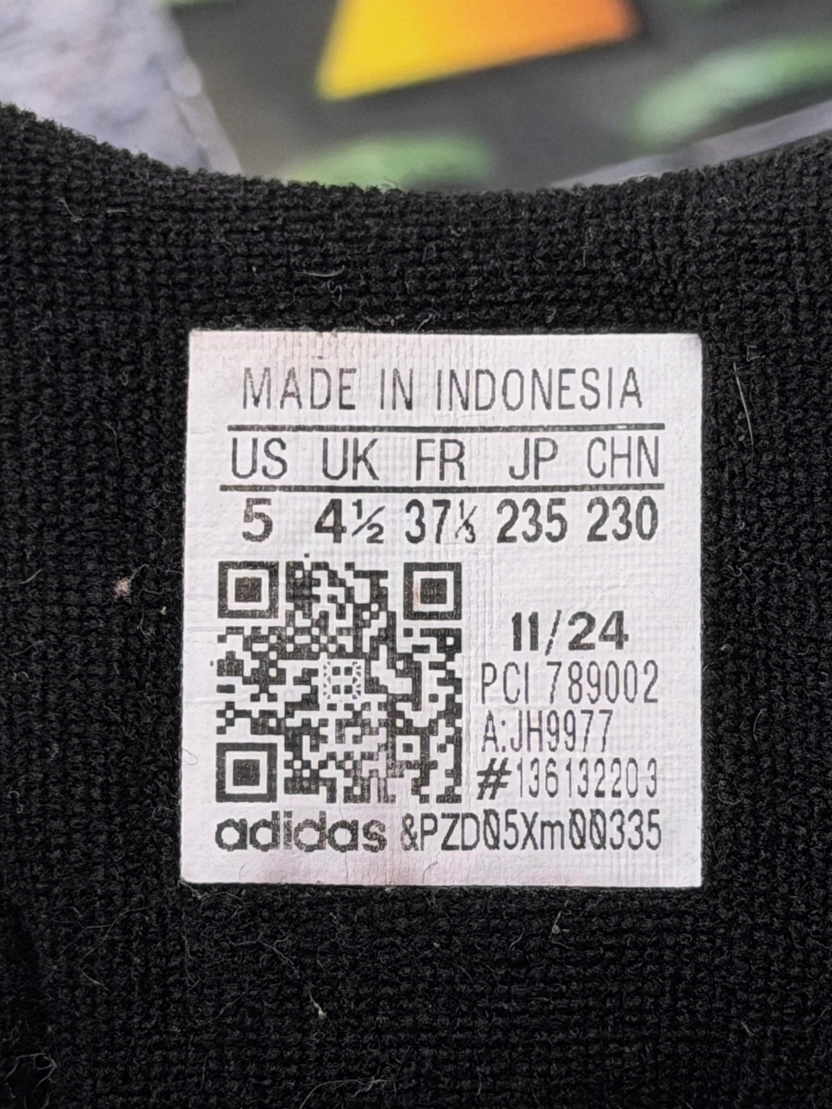 Adidas Superstar II Black White, buty sportowe damskie w bardzo dobrym stanie rozmiar 37 1/3, etykieta z kodem modelu JH9977
