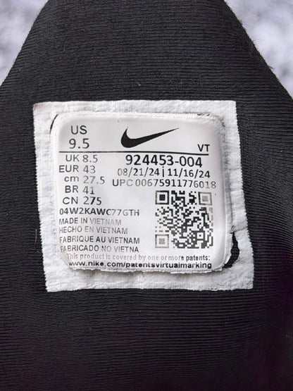 Nike Air VaporMax Plus Triple Black, buty sportowe męskie w bardzo dobrym stanie rozmiar 43, etykieta z kodem modelu 924453-004