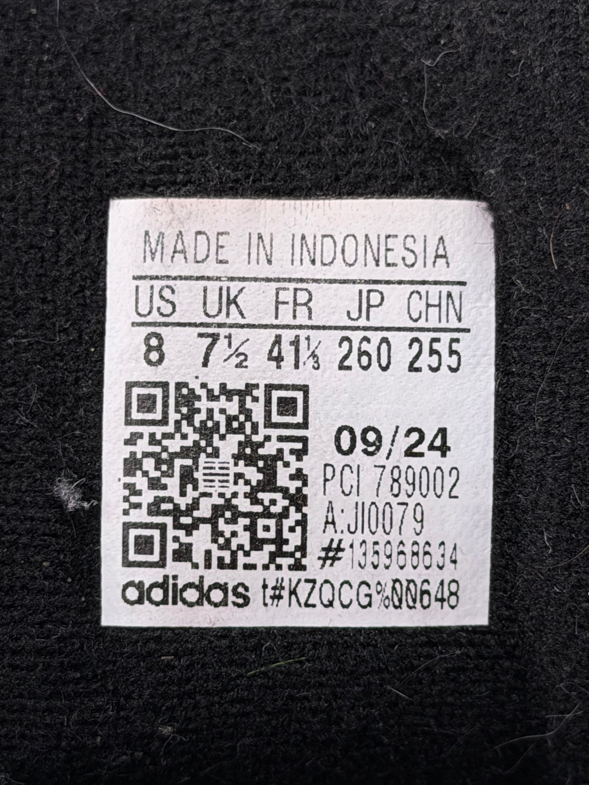 Adidas Superstar II Black White, buty sportowe męskie w bardzo dobrym stanie rozmiar 41 1/3, etykieta z kodem modelu JI0079