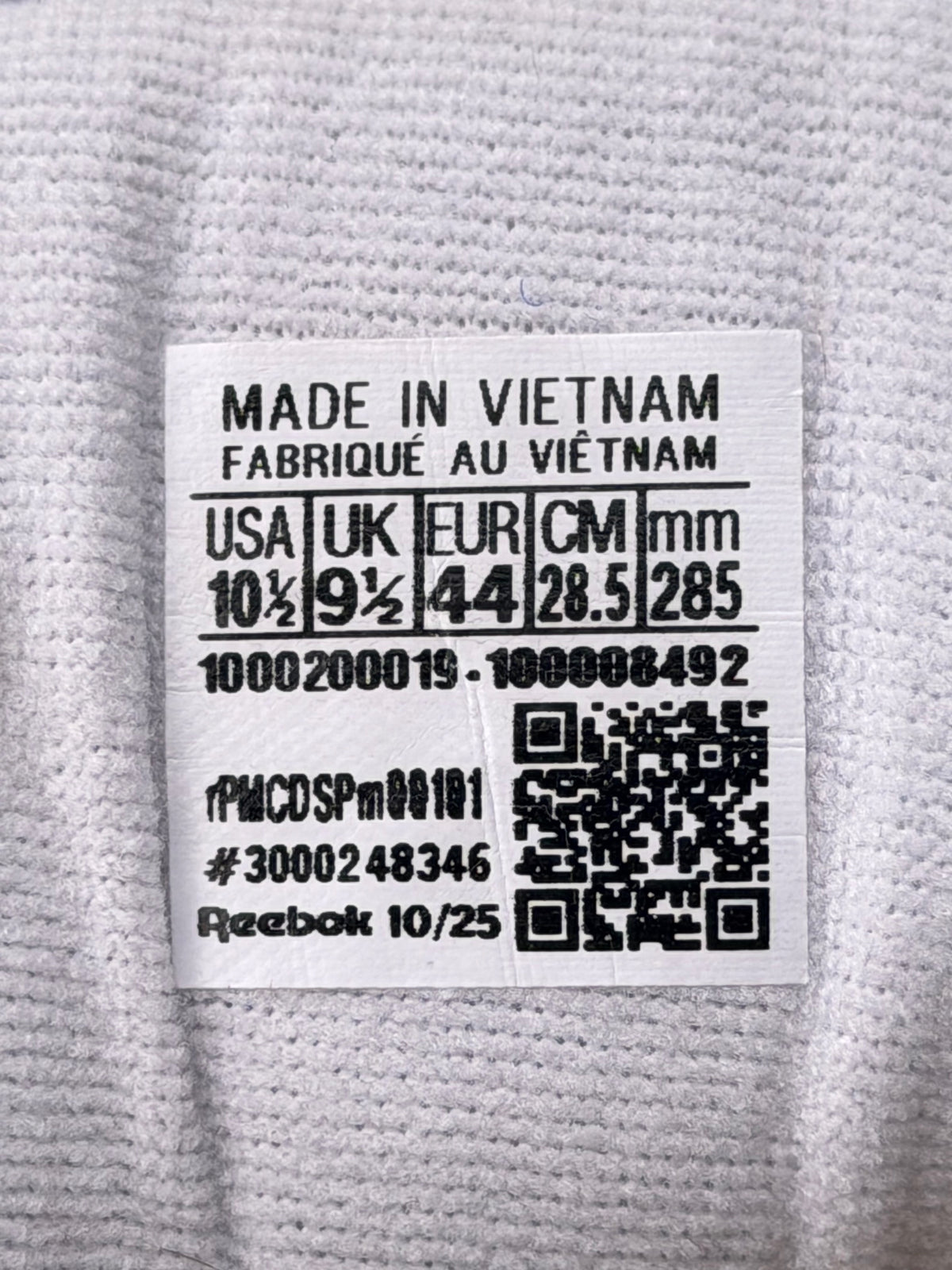 Reebok Glide, buty sportowe męskie w bardzo dobrym stanie rozmiar 44, etykieta z kodem modelu 100008492