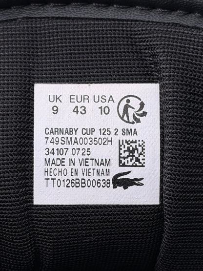 Lacoste Carnaby Cup, buty sportowe męskie w bardzo dobrym stanie rozmiar 43, etykieta z kodem modelu 749SMA003502H