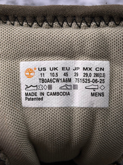 Timberland GreenStride Motion 6 Mid, trekkingi męskie w bardzo dobrym stanie rozmiar 45, etykieta z kodem modelu TB0A6CW1A6M