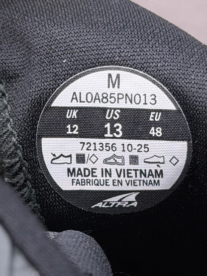 Altra Running Egoflo, buty sportowe męskie w bardzo dobrym stanie rozmiar 48, etykieta z kodem modelu AL0A85PN013