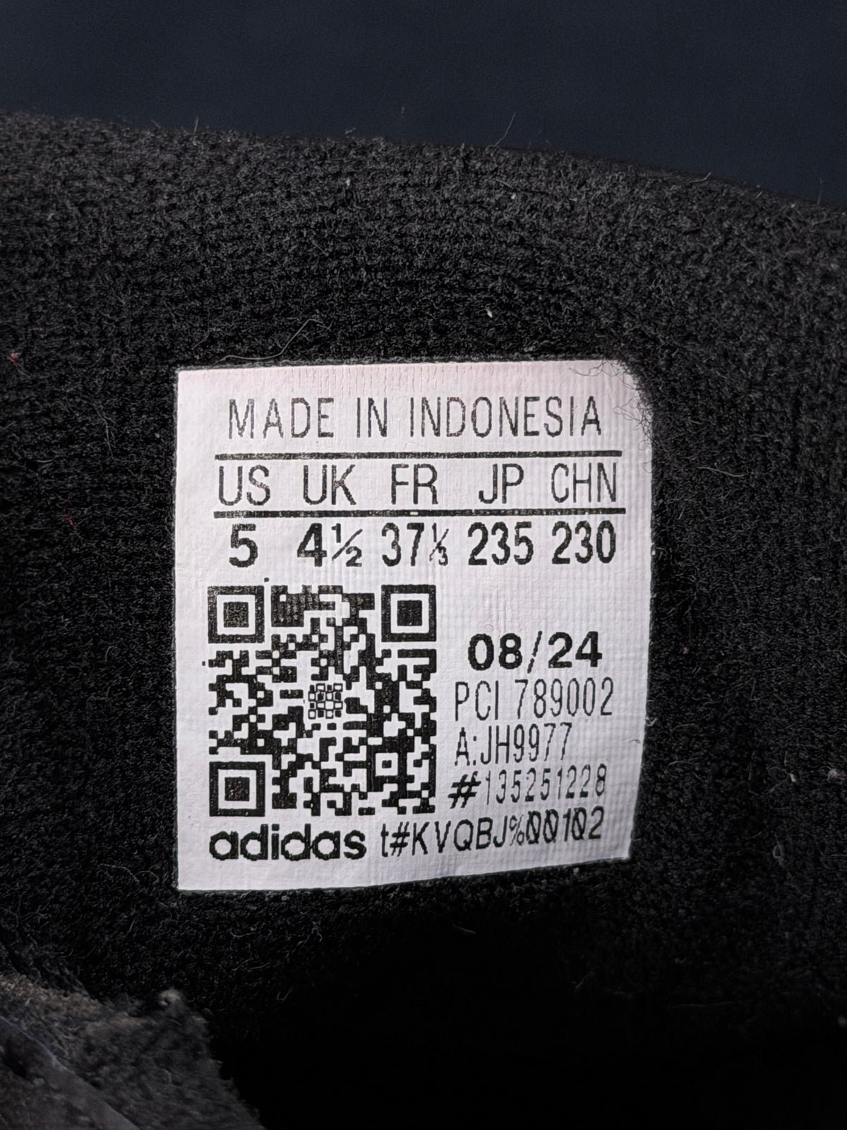 Adidas Superstar II Black White, buty sportowe damskie w bardzo dobrym stanie rozmiar 37 1/3, etykieta z kodem modelu JH9977