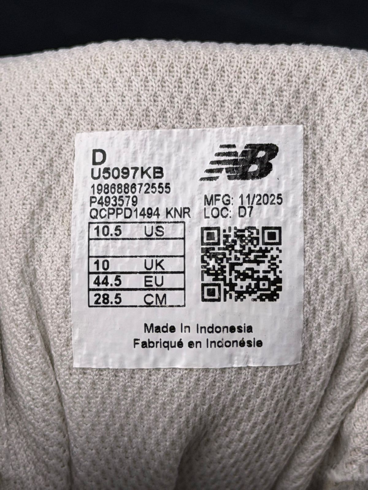 New Balance 509, buty sportowe męskie w bardzo dobrym stanie rozmiar 44.5, etykieta z kodem modelu U5097KB