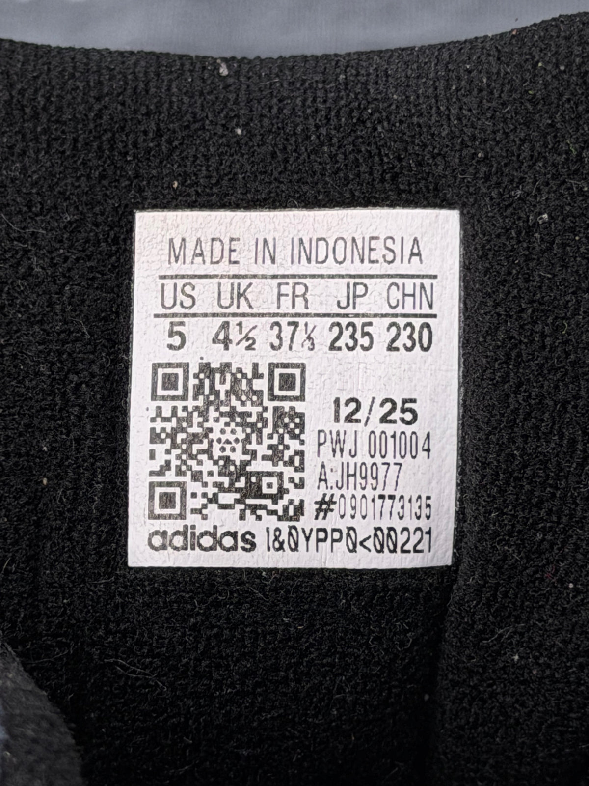 Adidas Superstar II Black White, buty sportowe damskie w bardzo dobrym stanie rozmiar 37 1/3, etykieta z kodem modelu JH9977