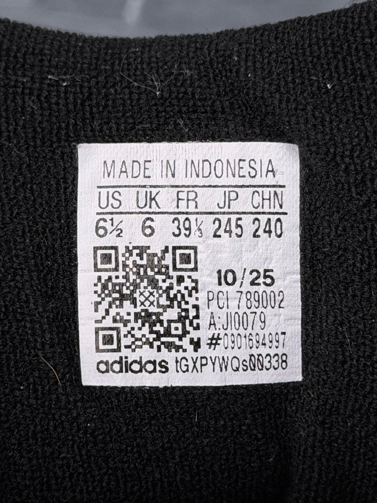 Adidas Superstar II Black White, buty sportowe damskie w bardzo dobrym stanie rozmiar 39 1/3, etykieta z kodem modelu JI0079