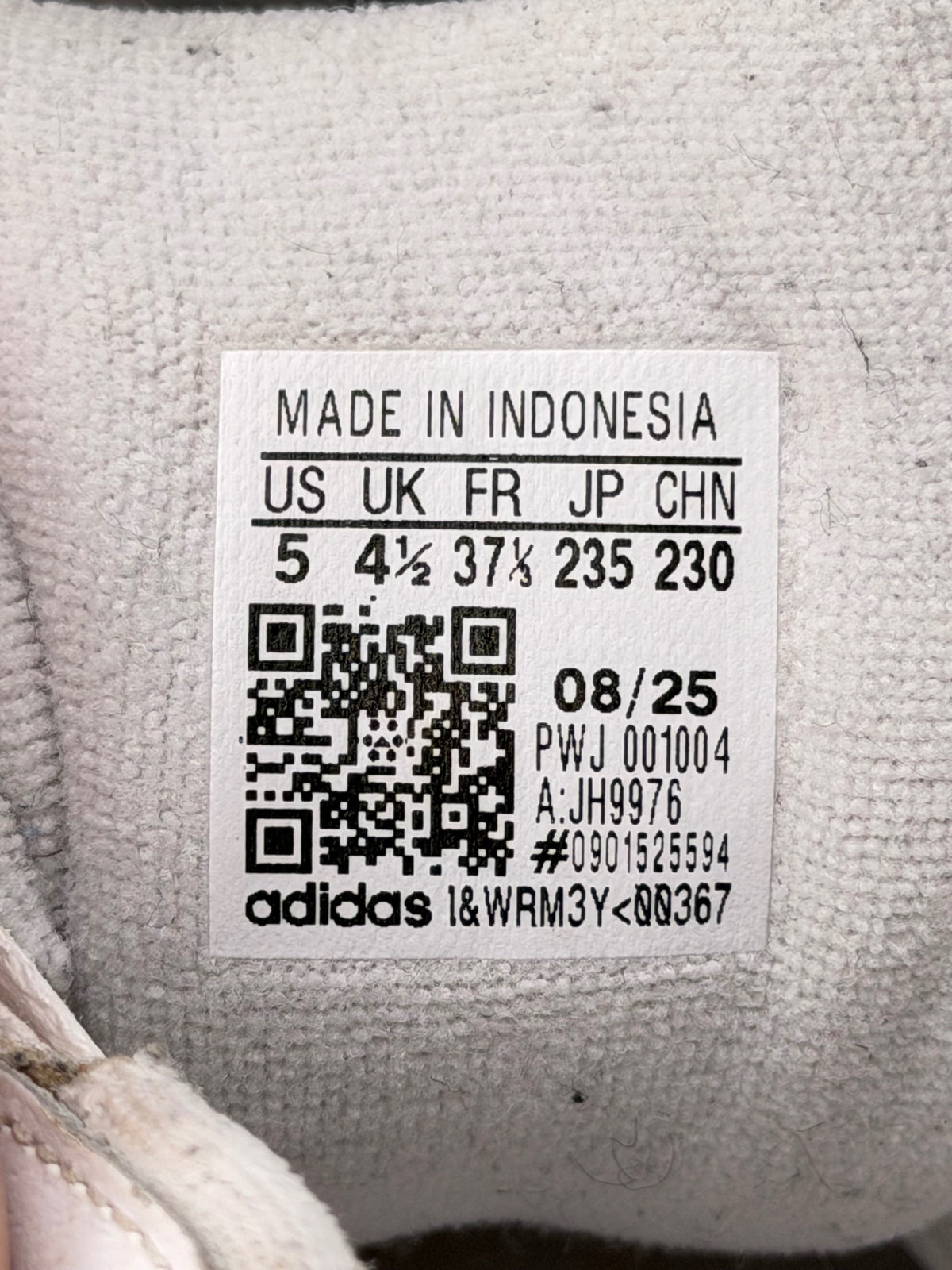 Adidas Superstar II Cloud White Black, buty sportowe damskie w bardzo dobrym stanie rozmiar 37 1/3, etykieta z kodem modelu JH9976