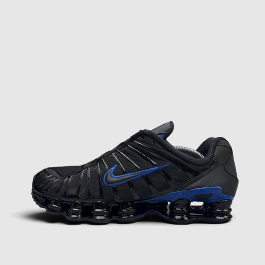 Nike Shox TL Black Racer Blue, buty sportowe męskie w dobrym stanie rozmiar 46, boczny profil, lewa strona