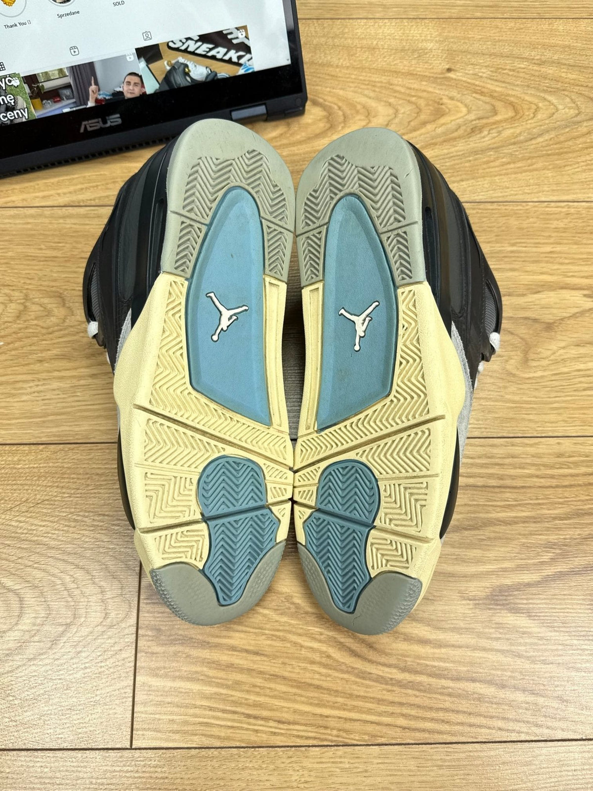 Jordan Air Jordan 4 RM Iron Grey — buty sportowe męskie w bardzo dobrym stanie rozmiar 44, widok z góry