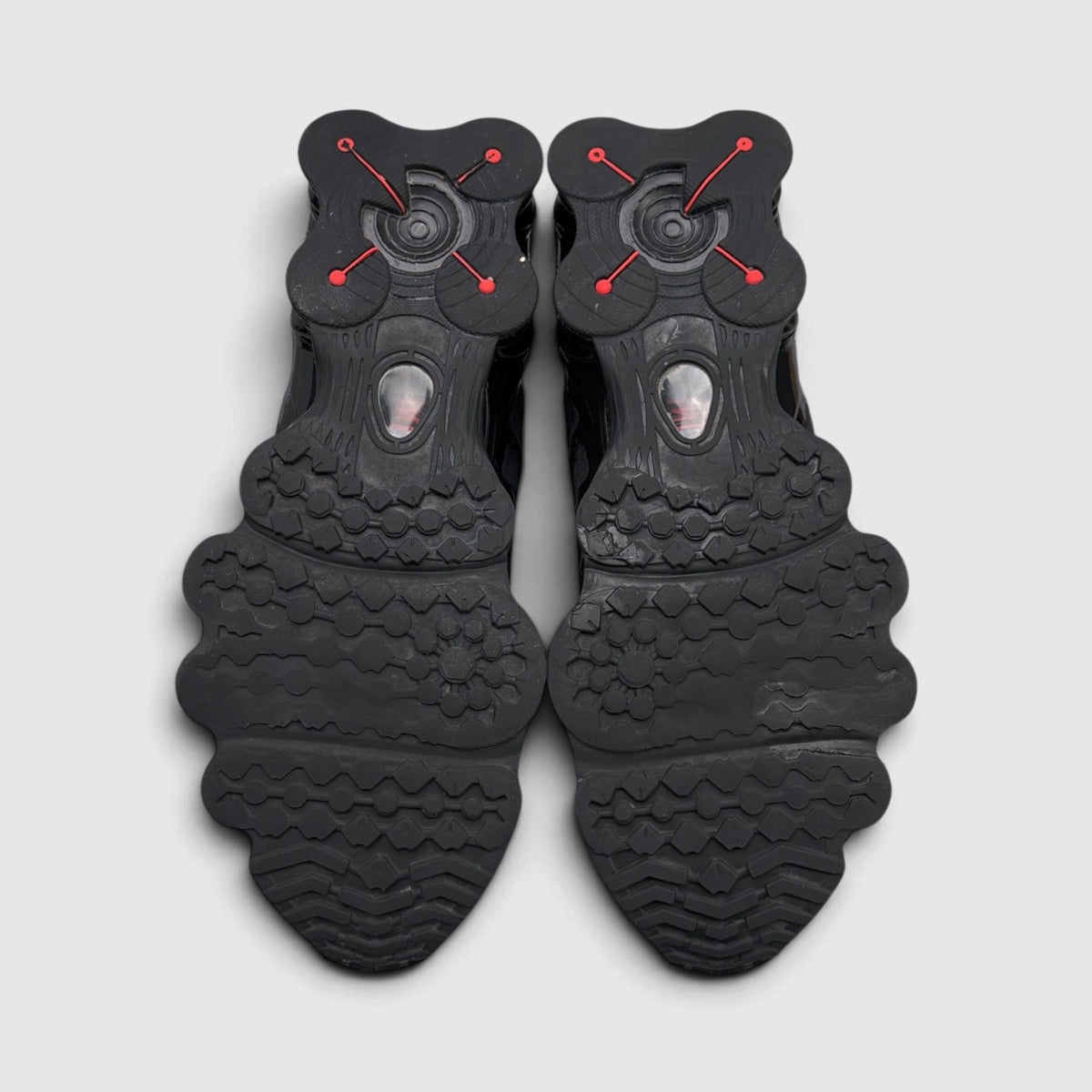 Nike Shox TL Triple Black, buty sportowe męskie w bardzo dobrym stanie rozmiar 44.5, widok z góry