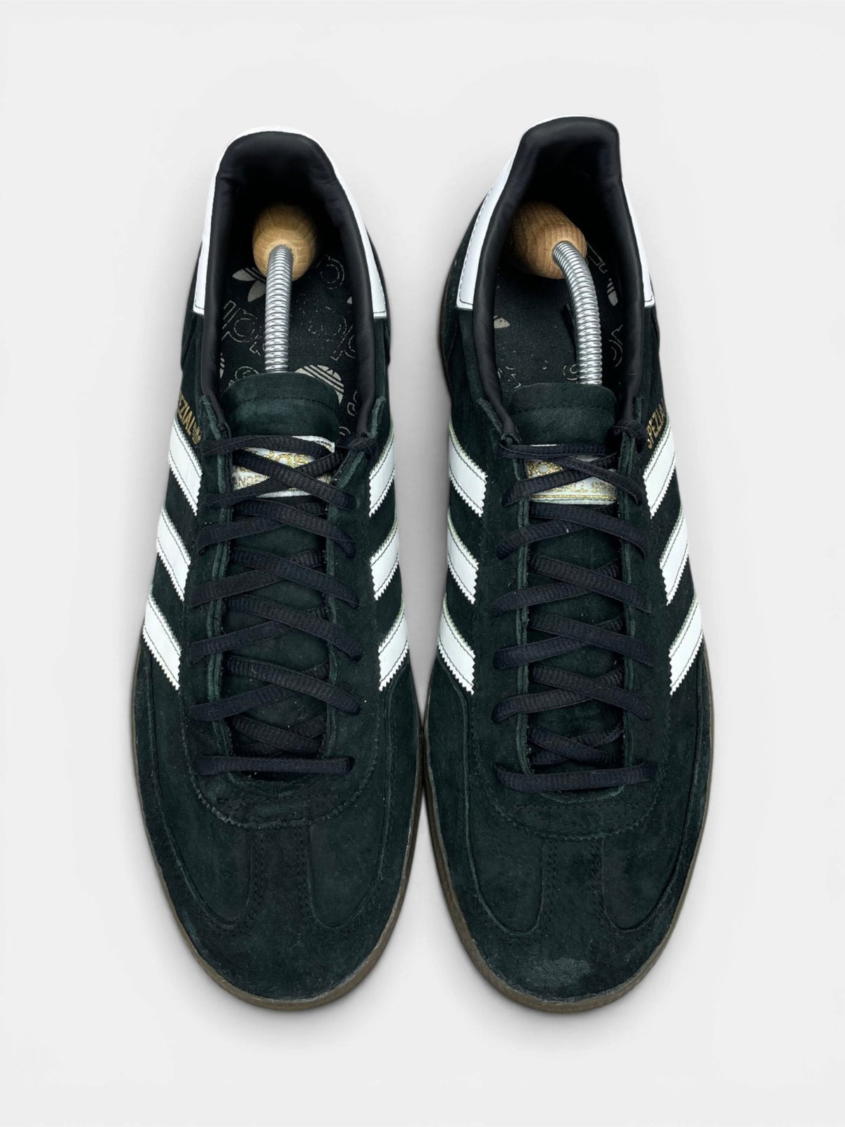 Adidas Handball Spezial Black Gum — buty sportowe męskie w bardzo dobrym stanie rozmiar 46 2/3, widok z góry