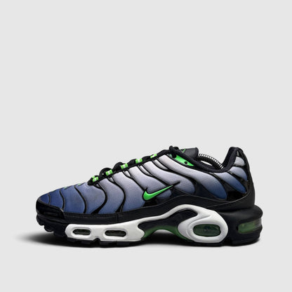 Nike Air Max Plus Icons / Scream Green, buty sportowe męskie w bardzo dobrym stanie rozmiar 41, boczny profil, lewa strona
