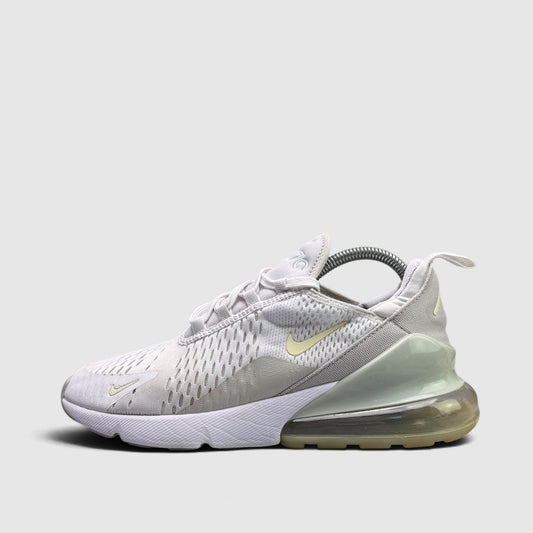 Nike Air Max 270 White Cashmere, buty sportowe męskie w bardzo dobrym stanie rozmiar 41, boczny profil, lewa strona