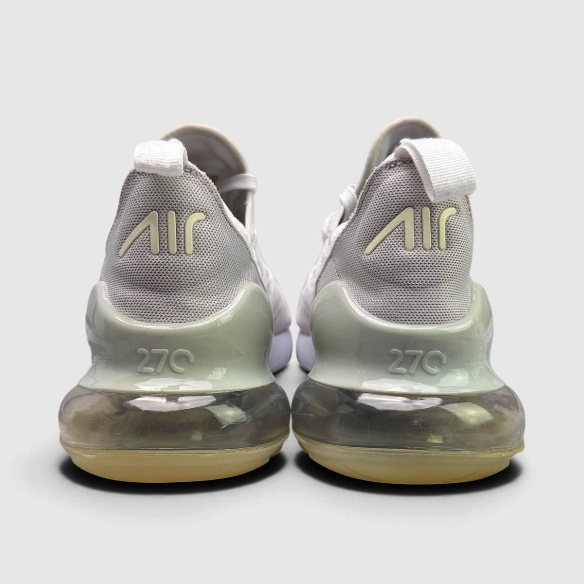 Nike Air Max 270 White Cashmere, buty sportowe męskie w bardzo dobrym stanie rozmiar 41, widok z tyłu