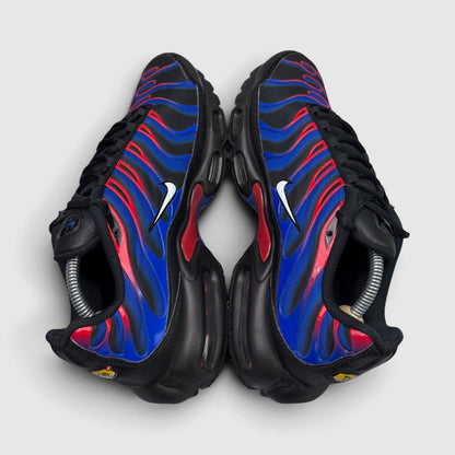 Nike Air Max Plus Spider-Man, buty sportowe męskie w bardzo dobrym stanie rozmiar 44.5, widok z góry