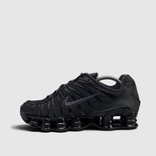 Nike Shox TL Triple Black, buty sportowe męskie w bardzo dobrym stanie rozmiar 43, boczny profil, lewa strona