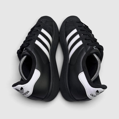 Adidas Superstar II Black White, buty sportowe damskie w bardzo dobrym stanie rozmiar 38 2/3, widok z góry