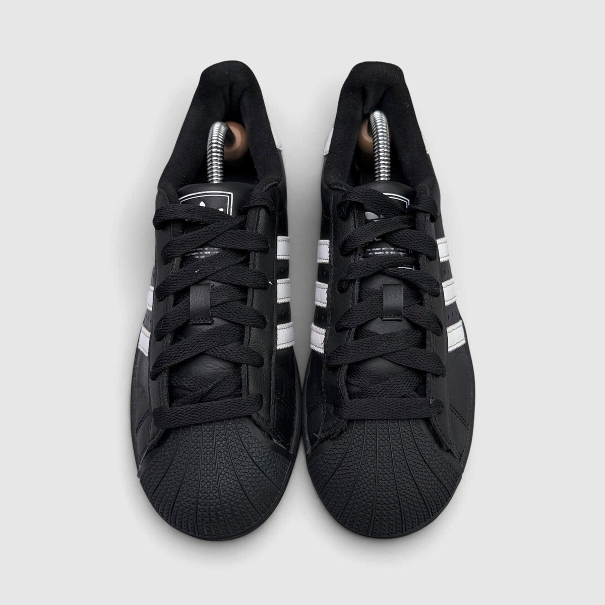 Adidas Superstar II Black White, buty sportowe damskie w bardzo dobrym stanie rozmiar 38 2/3, widok z przodu
