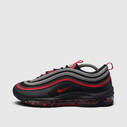 Nike Air Max 97 Reflective Bred, buty sportowe męskie w bardzo dobrym stanie rozmiar 44, boczny profil, lewa strona