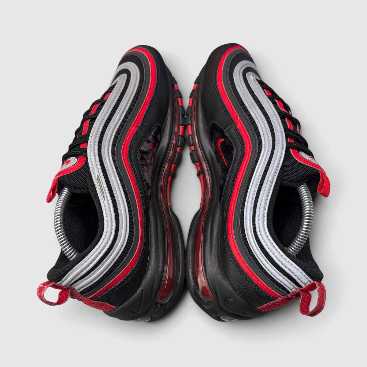 Nike Air Max 97 Reflective Bred, buty sportowe męskie w bardzo dobrym stanie rozmiar 44, widok z góry