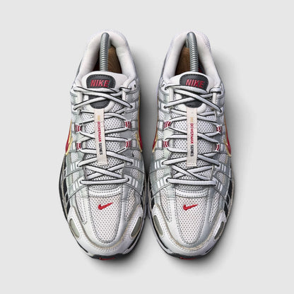 Nike P-6000 Metallic Silver Red, buty sportowe damskie w bardzo dobrym stanie rozmiar 39, widok z góry