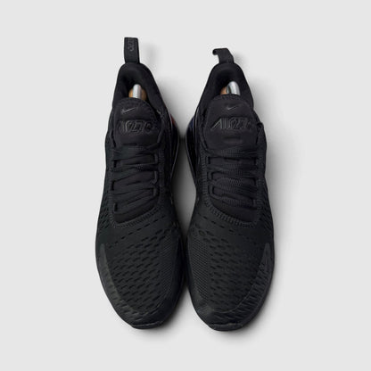 Nike Air Max 270 Triple Black, buty sportowe męskie w bardzo dobrym stanie rozmiar 42, widok z przodu