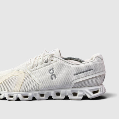 On Cloud 5 All White, buty sportowe męskie w bardzo dobrym stanie rozmiar 47, boczny profil, lewa strona